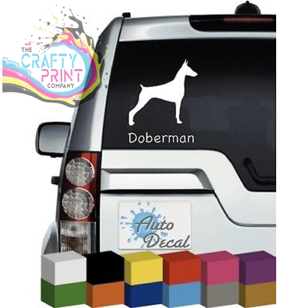 Doberman Dog Car Sticker - Bumper Stickers