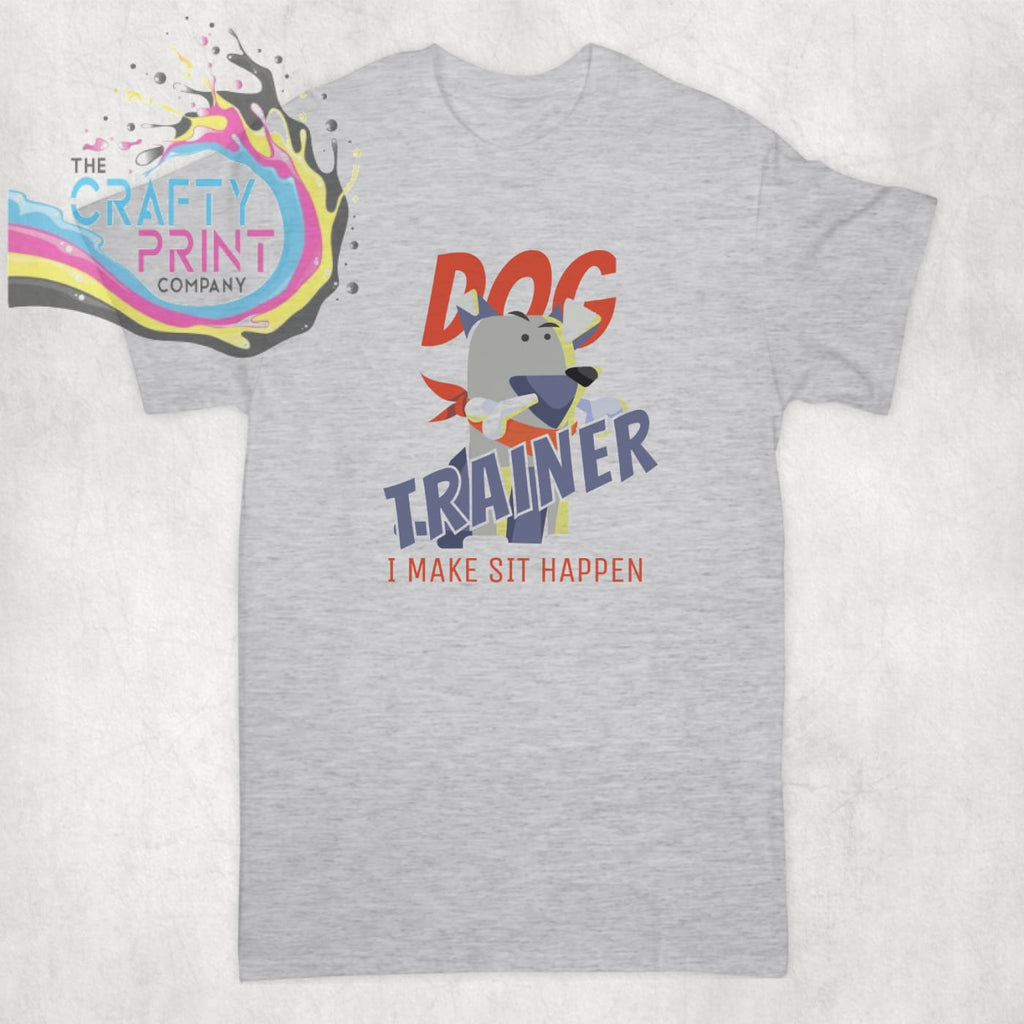 Dog Trainer I make sit happen T-shirt - Grey - Shirts & Tops