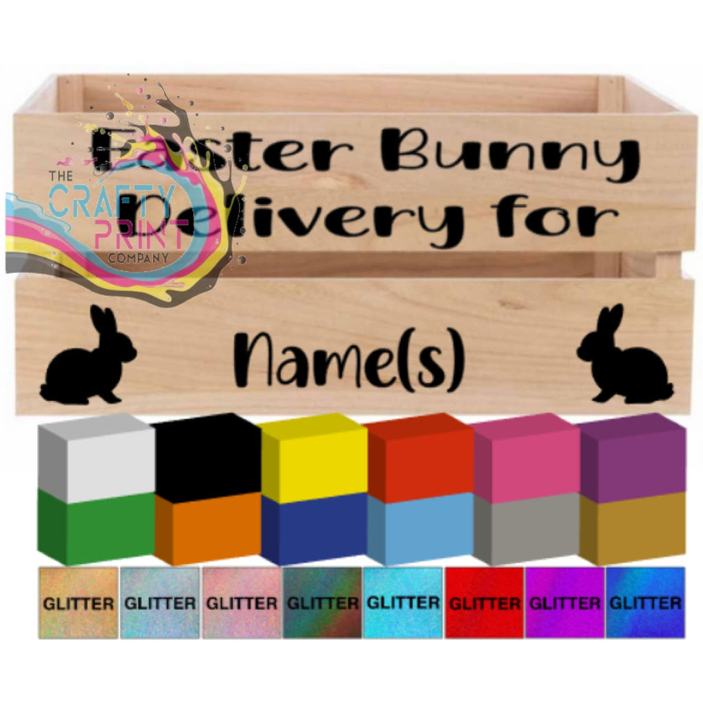 Easter Bunny Delivery for V2 Crate Vinyl Personalised Decal