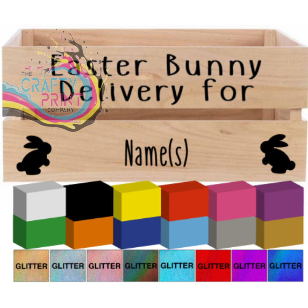 Easter Bunny Delivery for V5 Crate Vinyl Personalised Decal
