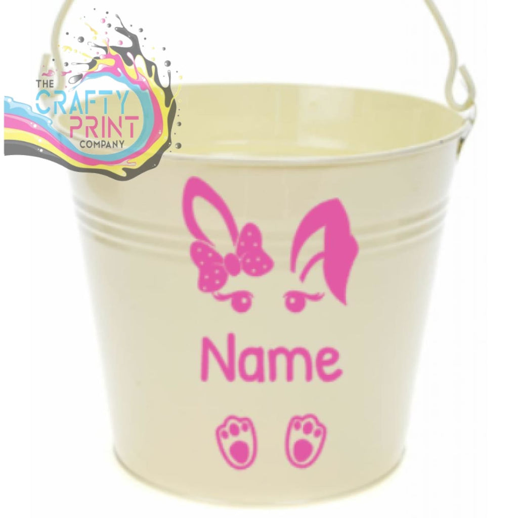 Easter Bunny Vinyl Personalised Decal / Sticker - Small 8 x