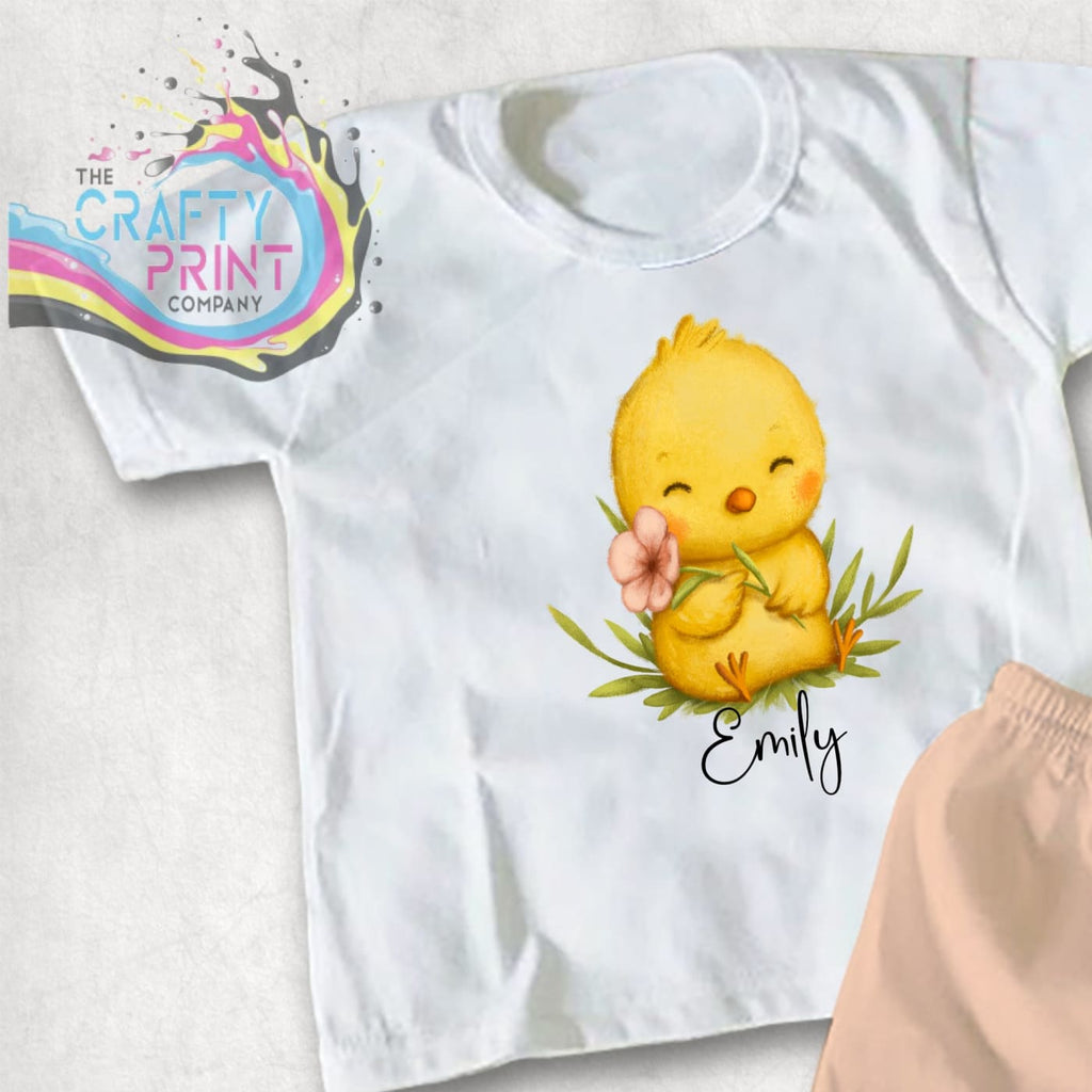Easter Chick Personalised T-shirt - White - Shirts & Tops