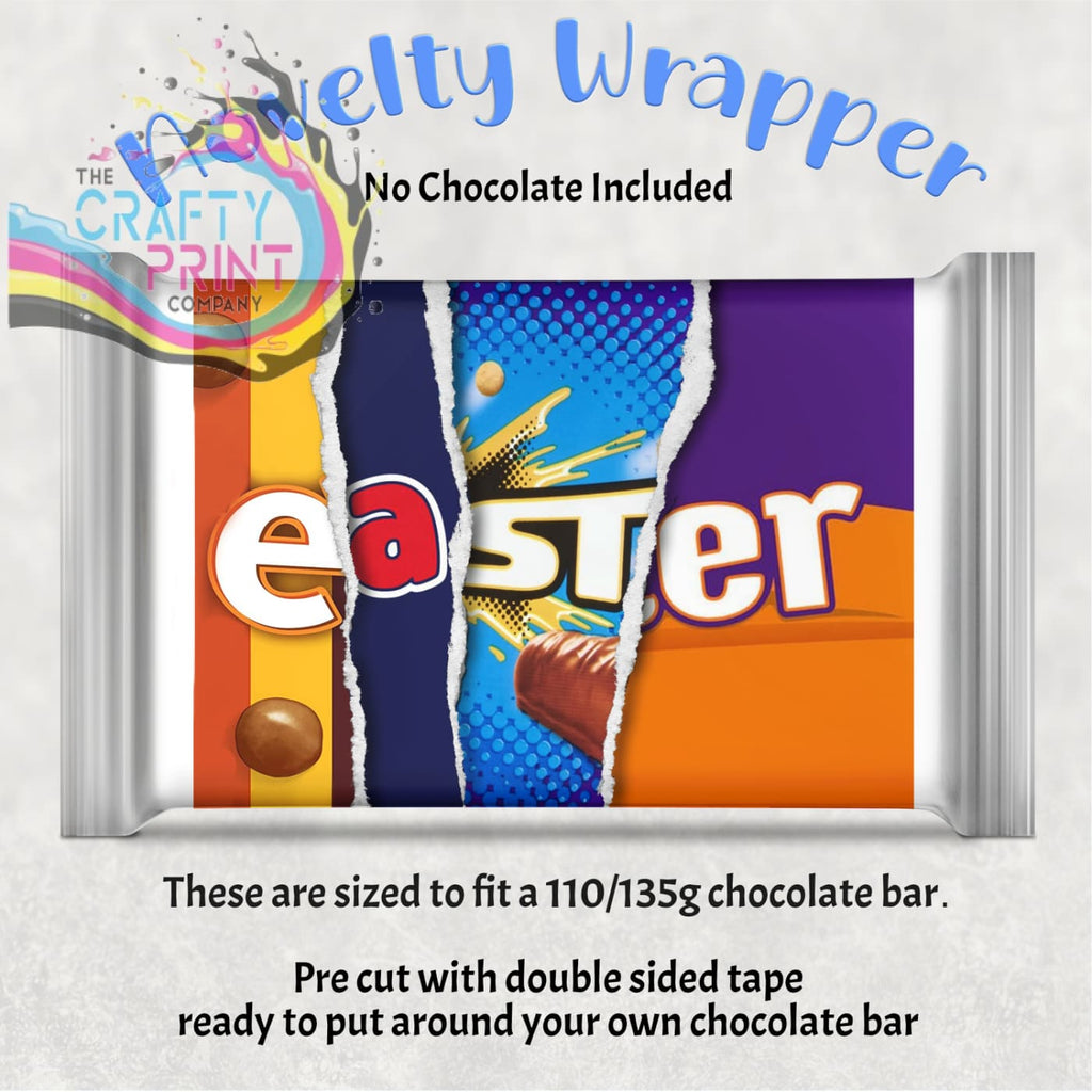 Easter Chocolate Bar Wrapper - Gift Wrapping