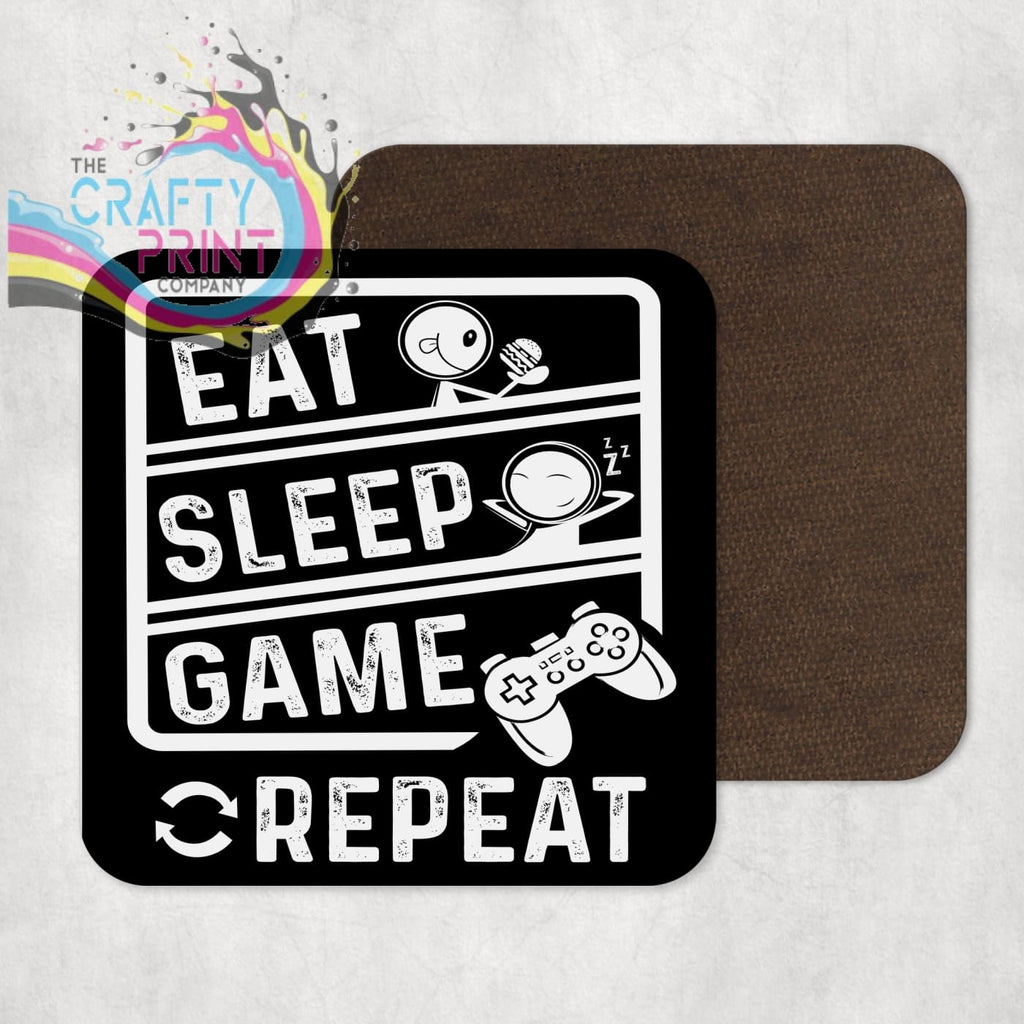 Eat Sleep Game Repeat Coaster - Coasters
