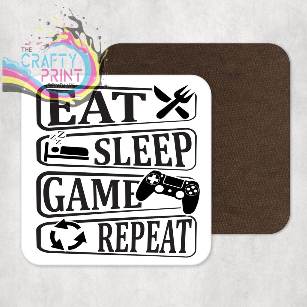 Eat Sleep Game Repeat Playstation Coaster - Coasters