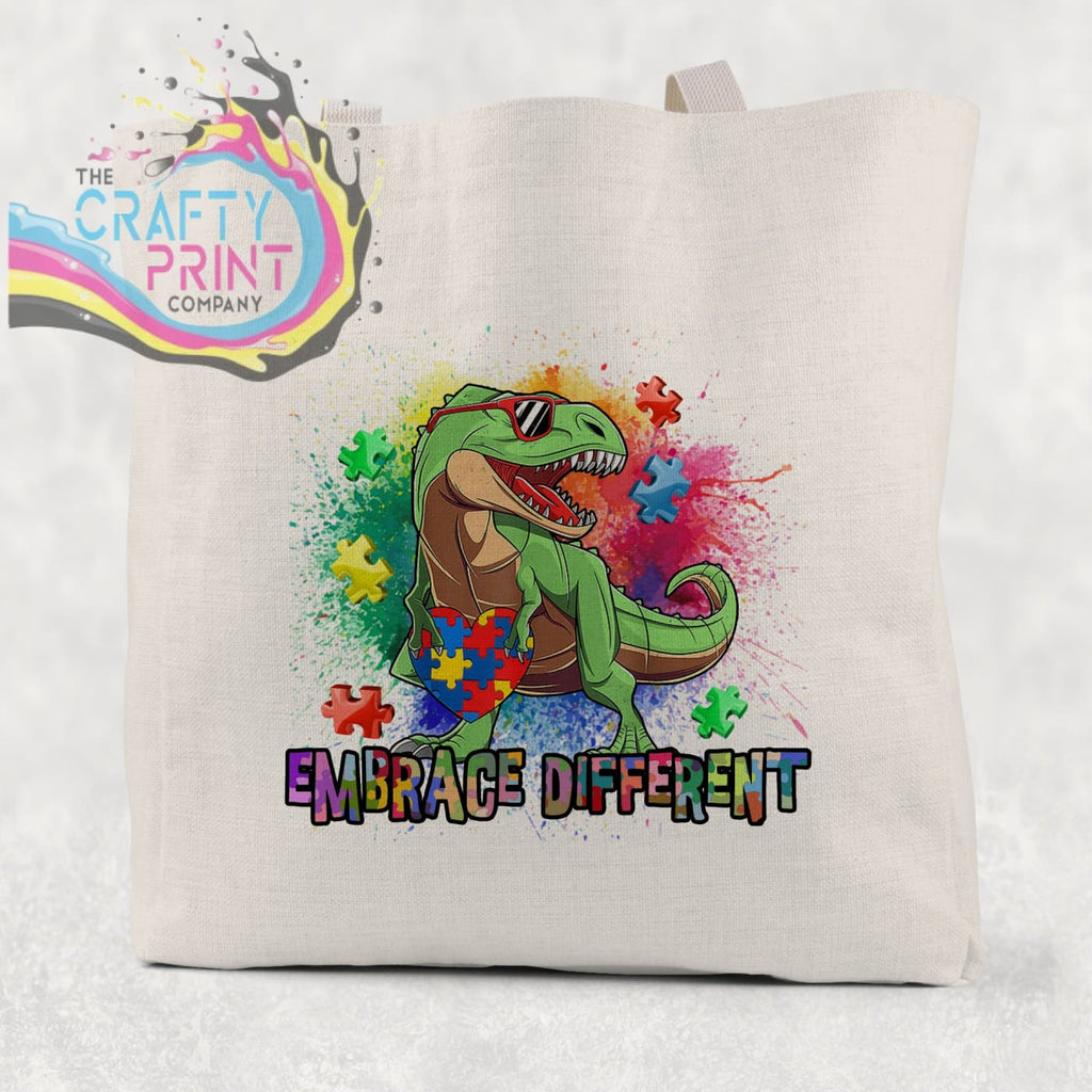 Embrace Different Autism Dinosaur Tote / Goodie Bag - Gift