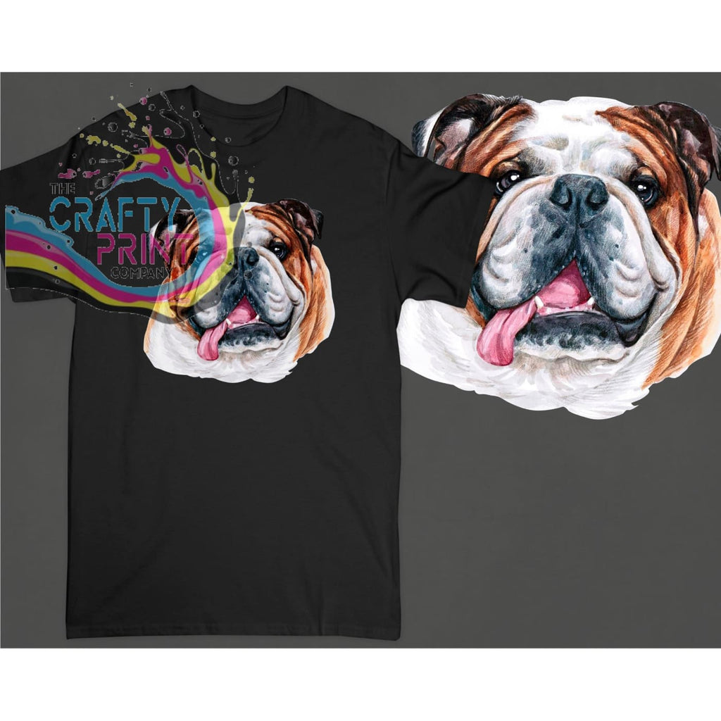 English Bulldog T-shirt - Black - Shirts & Tops