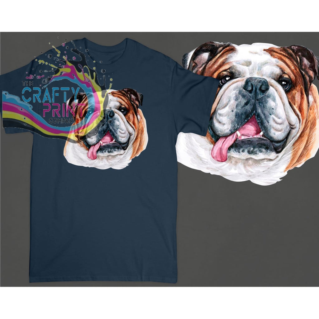 English Bulldog T-shirt - Dark Heather - Shirts & Tops