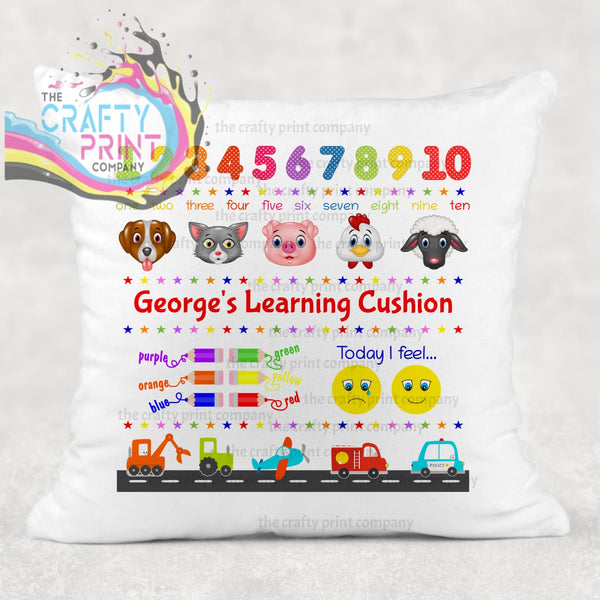 English Learning V2 Cushion - Boy - Chair & Sofa Cushions