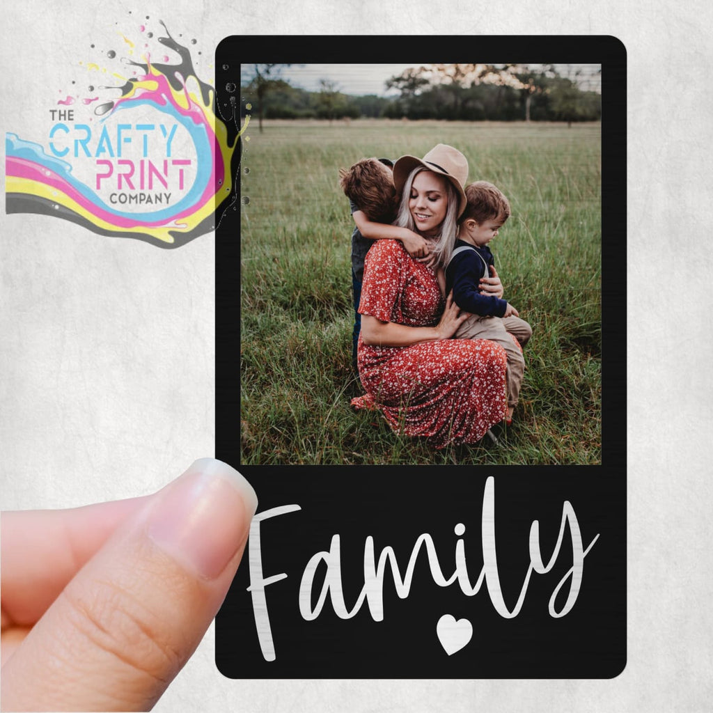 Family Photo Personalised Card for Purse or Wallet -