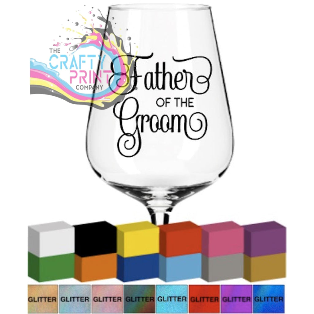 Father of the Groom Glass / Mug / Cup Decal - Decorative