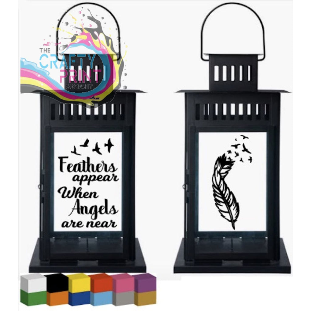 Feathers Appear Lantern Decal Sticker - Decorative Stickers