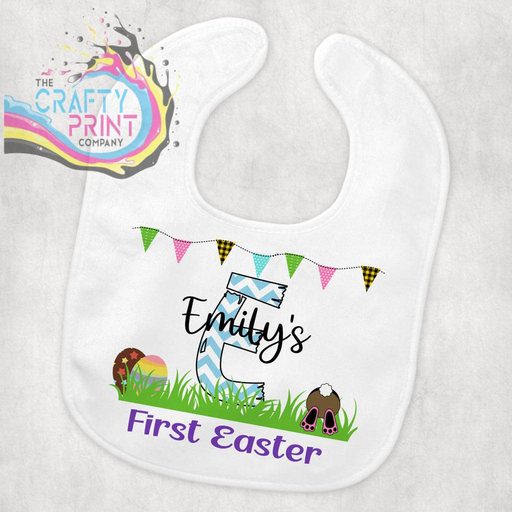 First Easter Alphabet Personalised Baby Bib - & Toddler