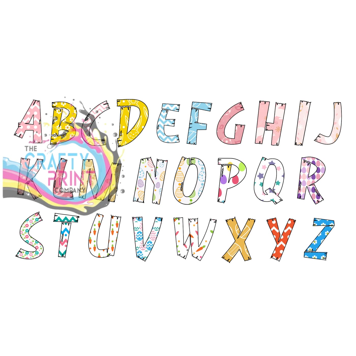 First Easter Alphabet Personalised Baby Bib - & Toddler