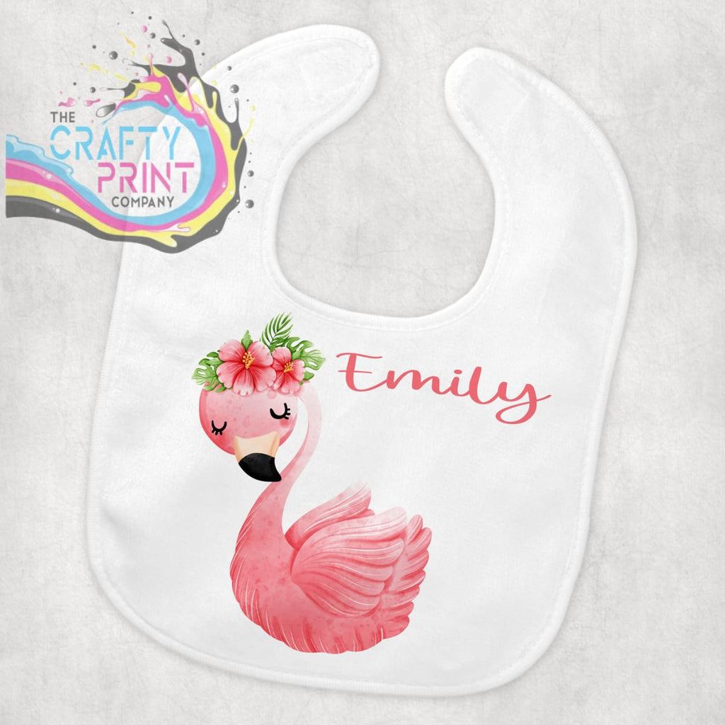 Flamingo Personalised Baby Bib - & Toddler Clothing