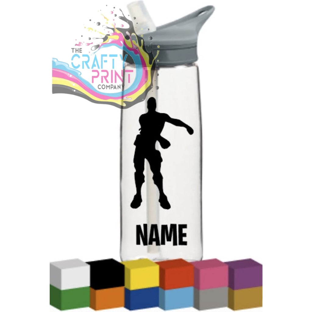 Fortnite Bottle Vinyl Decal - Black / Floss - Decorative