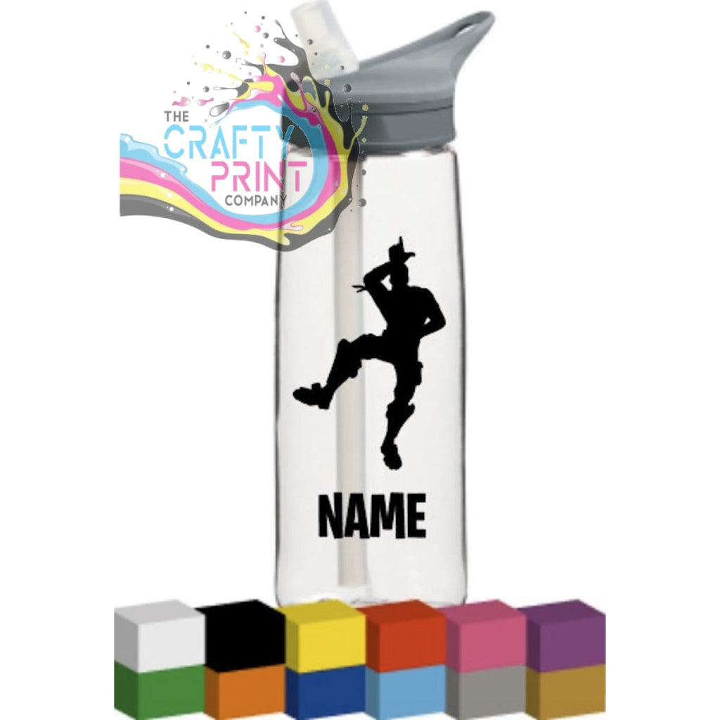 Fortnite Bottle Vinyl Decal - Black / Take the L -