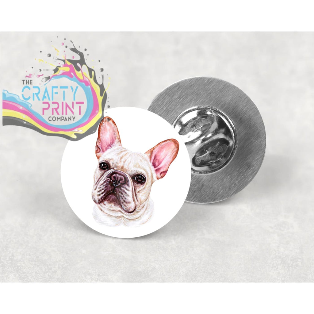 French Bulldog Lapel Pin Badge - & Pass Holders