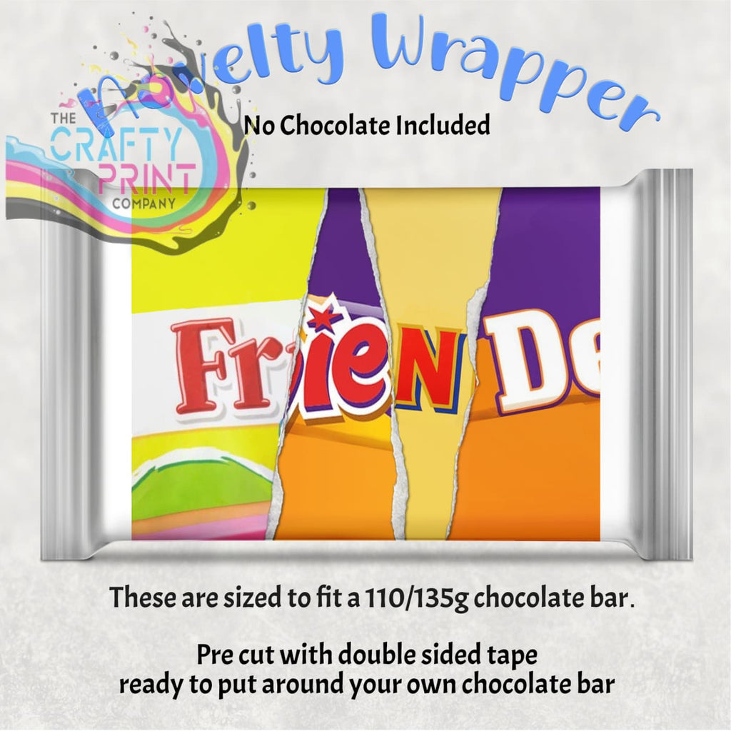 Friend Chocolate Bar Wrapper - Gift Wrapping