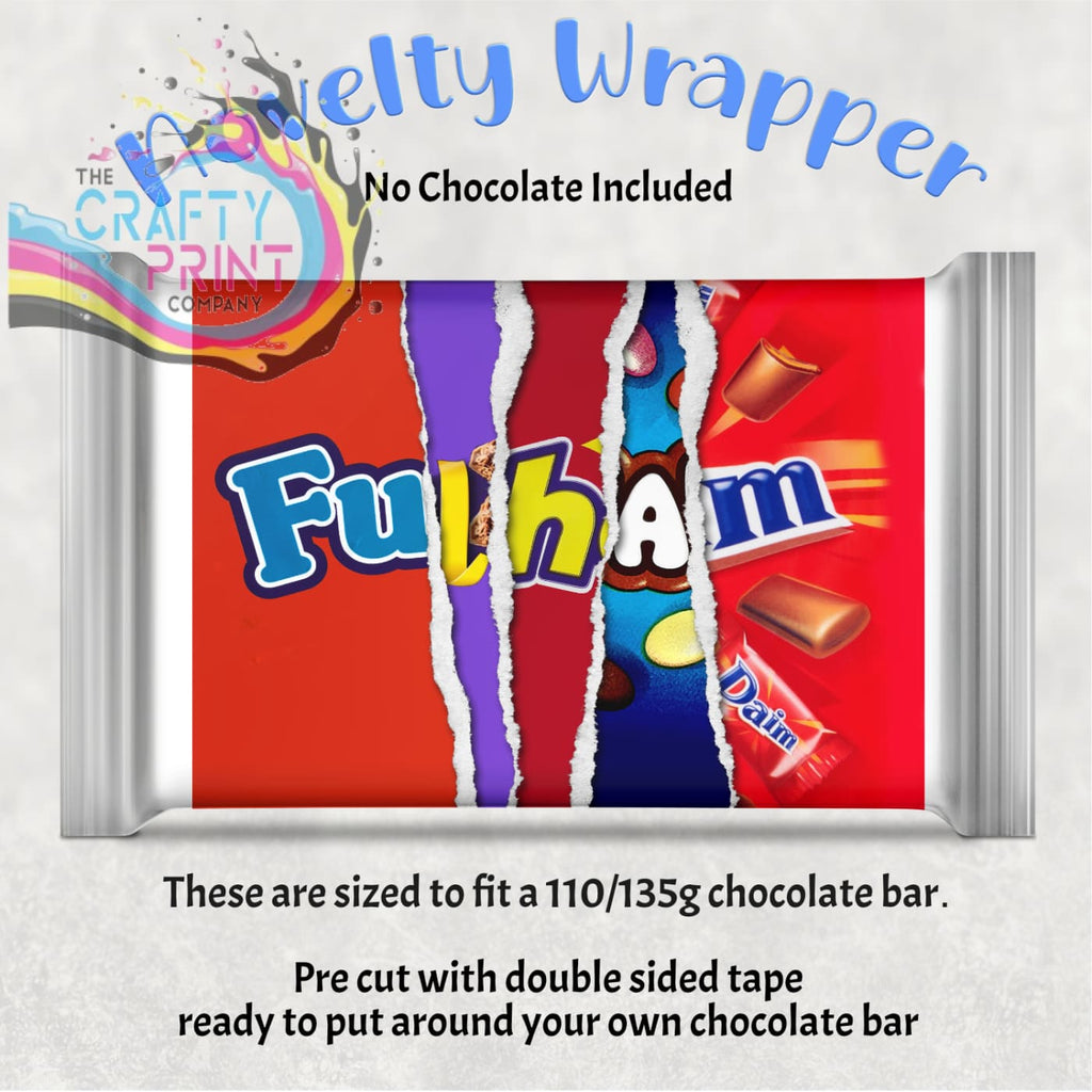Fulham Chocolate Bar Wrapper - Gift Wrapping