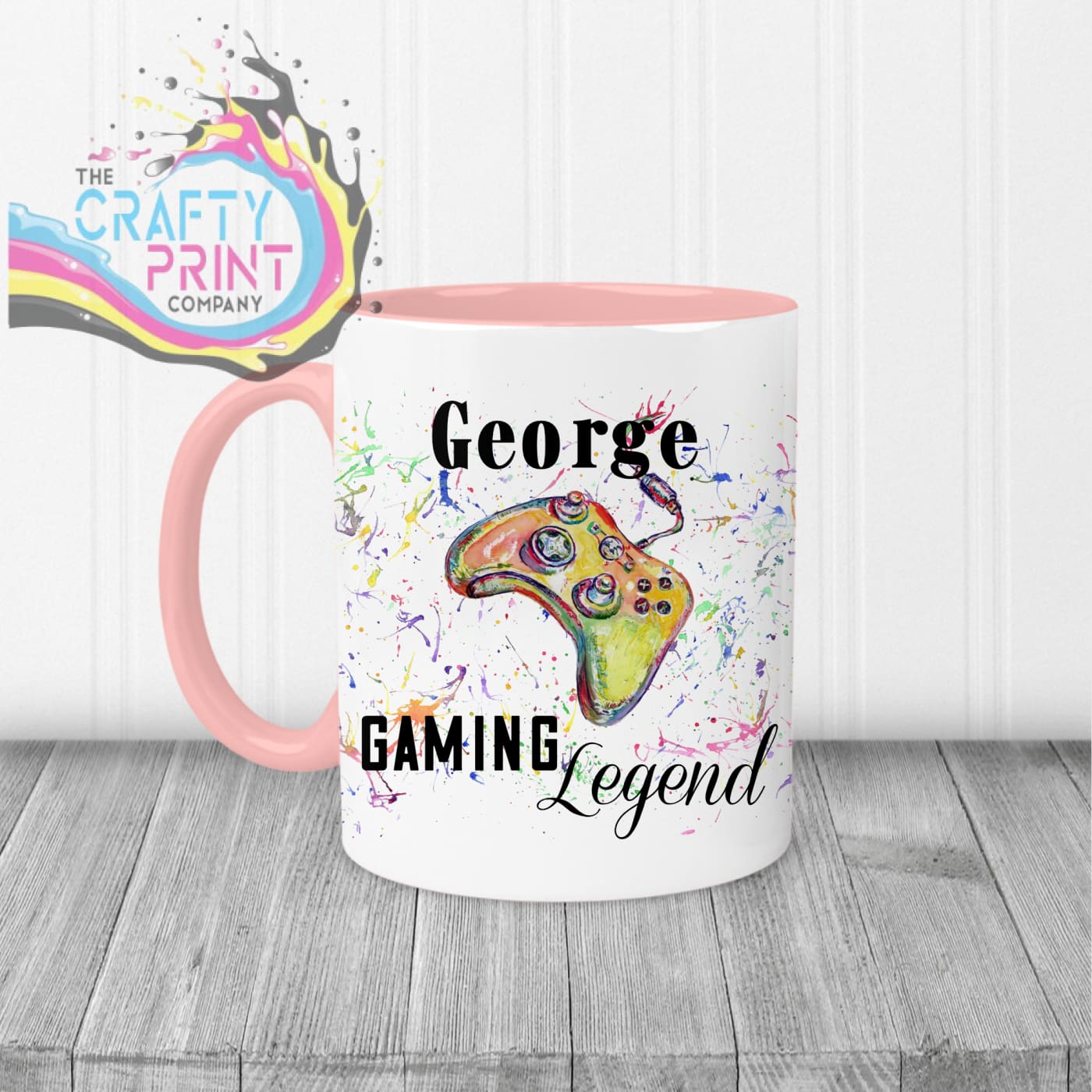 Gaming Legend Xbox Personalised Mug - Pink Handle & Inner