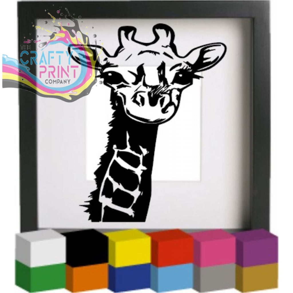 Giraffe Head Vinyl Decal Sticker - Decorative Stickers