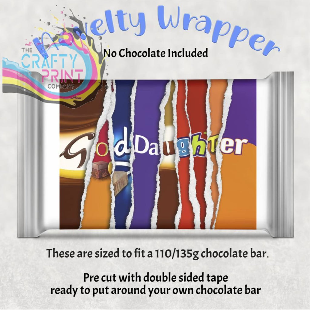 Goddaughter Chocolate Bar Wrapper - Gift Wrapping