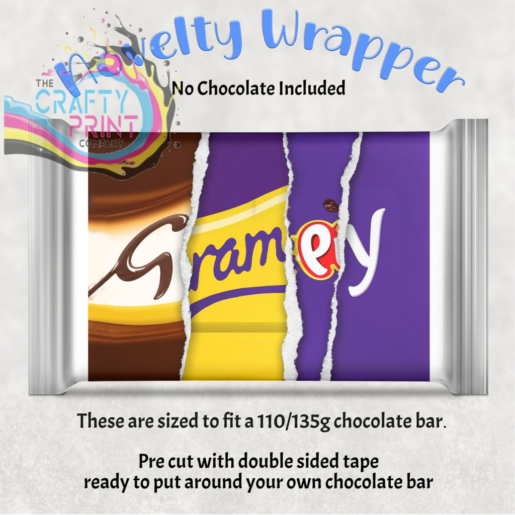 Grampy Chocolate Bar Wrapper - Wrapping Paper