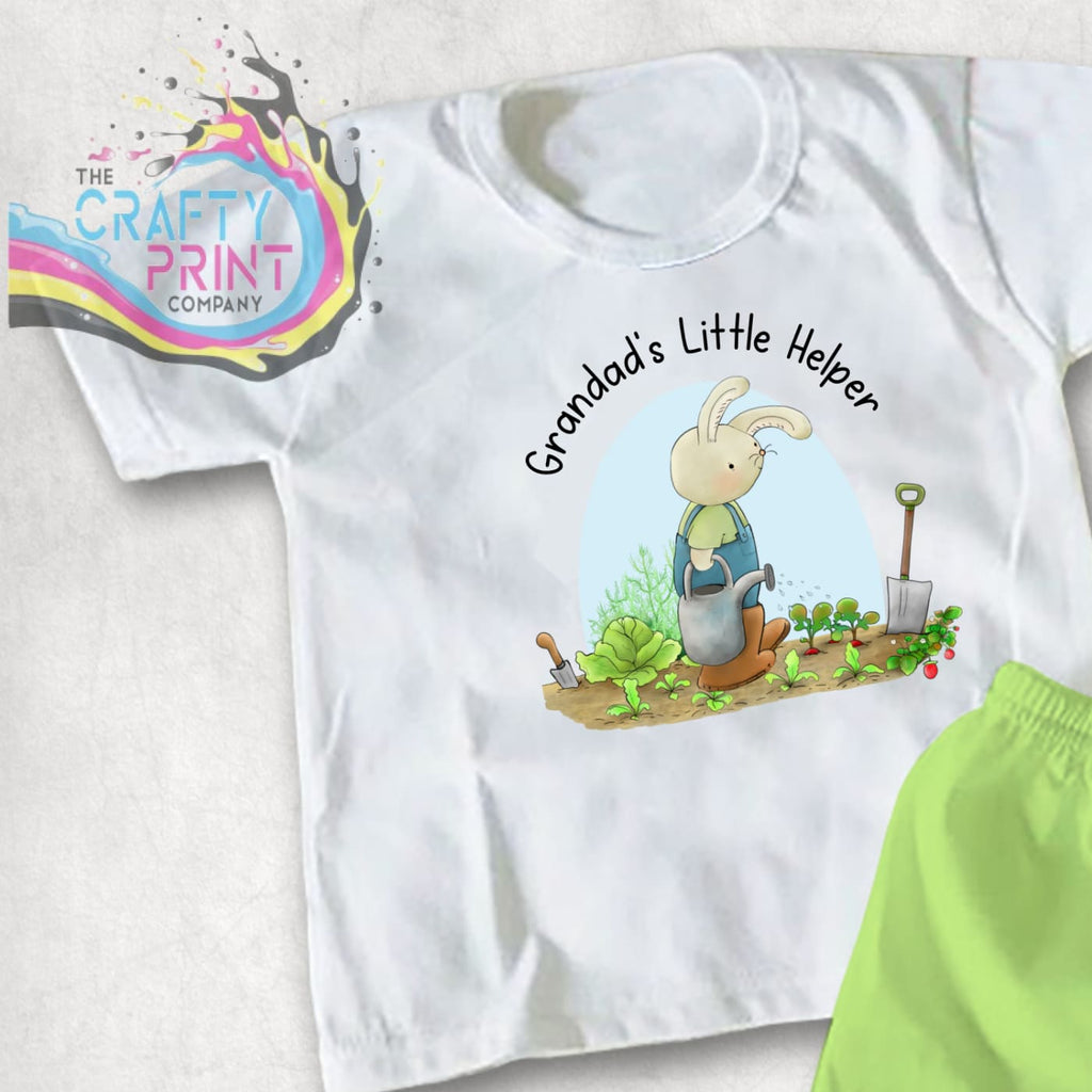 Grandad Grandma’s Little Helper T-shirt - White / Shirts &