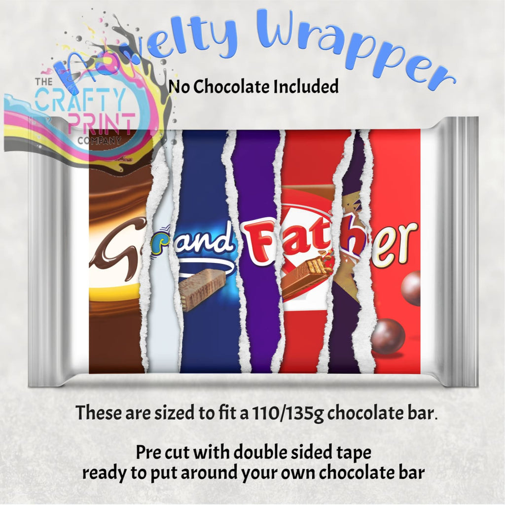 Grandfather Chocolate Bar Wrapper - Wrapping Paper