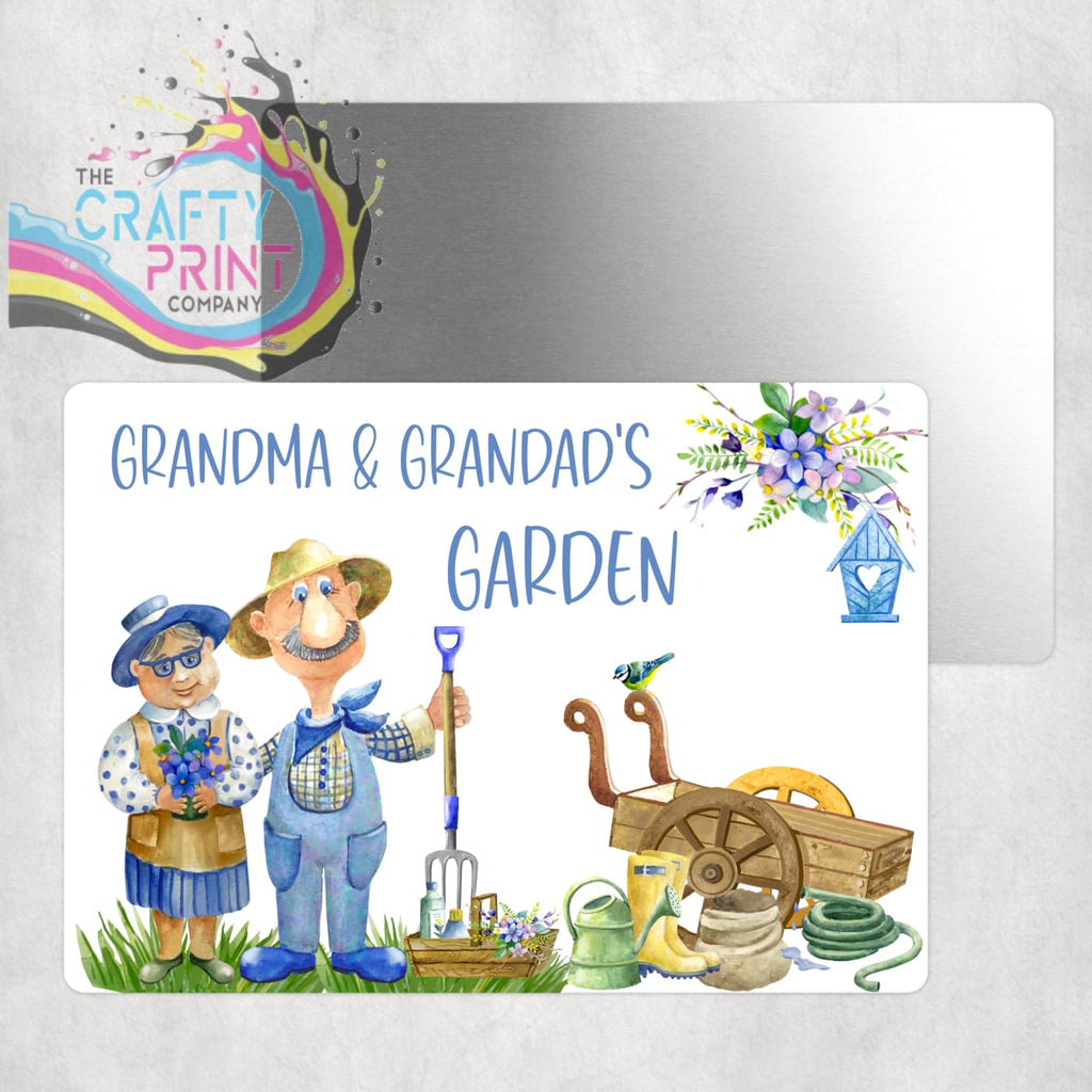Grandma and Grandad’s Garden Aluminium Sign - Signage