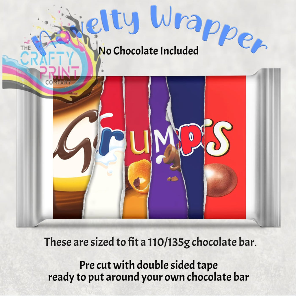 Grumps Chocolate Bar Wrapper - Wrapping Paper
