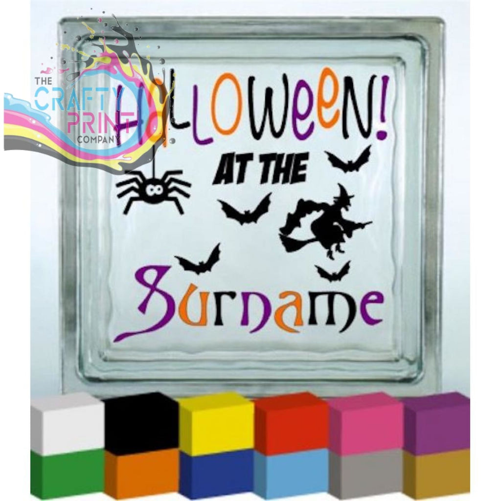 Halloween at the Personalised Vinyl Decal Sticker -