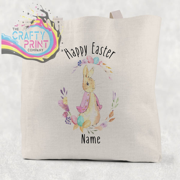Happy Easter Peter Rabbit Tote/Goodie Bag Personalised -