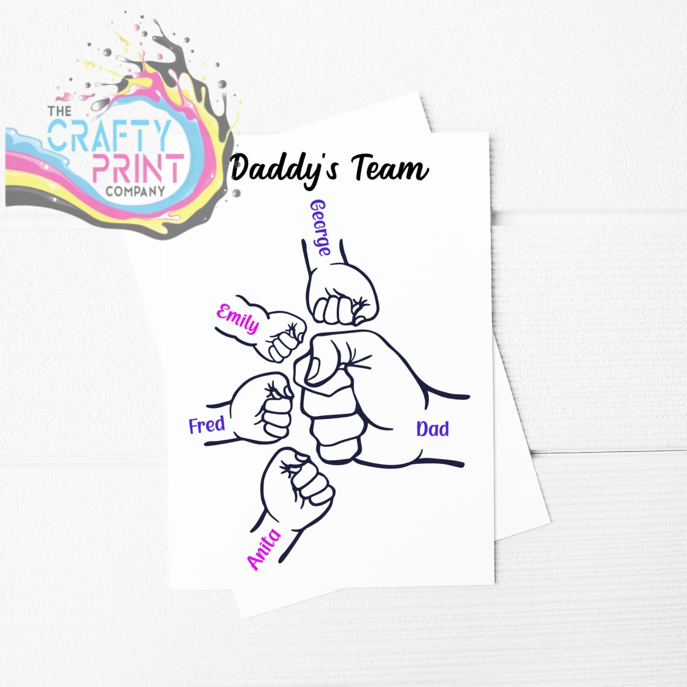 Happy Father’s Day Fist Bump A5 Card & Envelope - Greeting