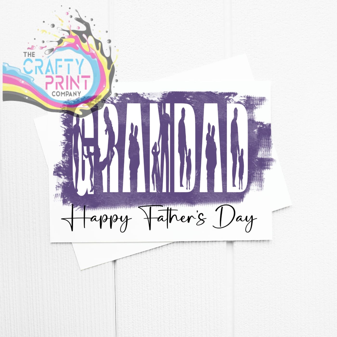 Happy Father’s Day Word A5 Card & Envelope - Grandad