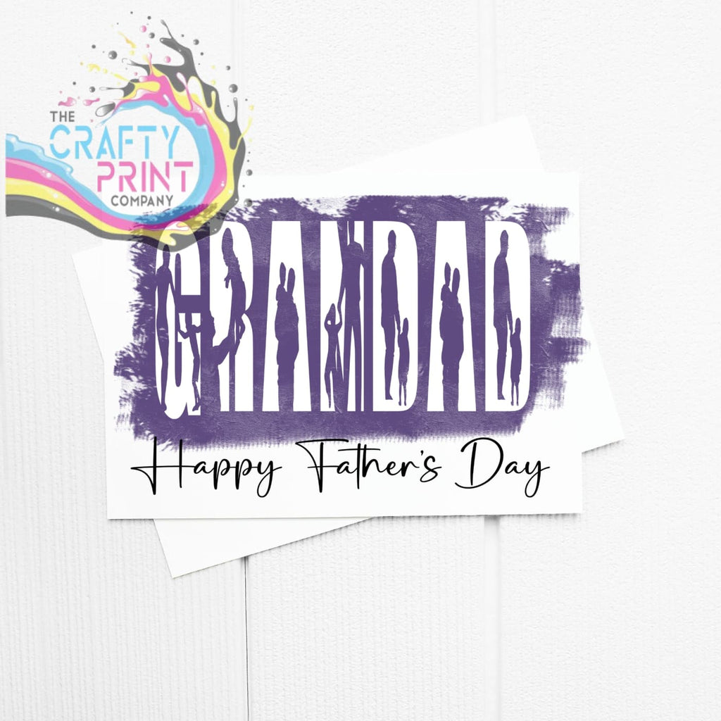 Happy Father’s Day Word A5 Card & Envelope - Grandad