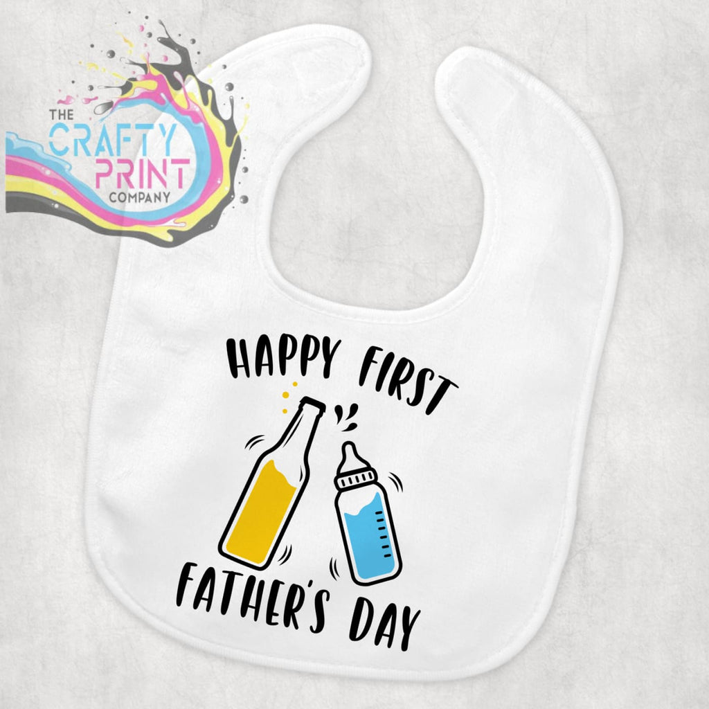 Happy First Father’s Day Baby Bib - & Toddler Clothing
