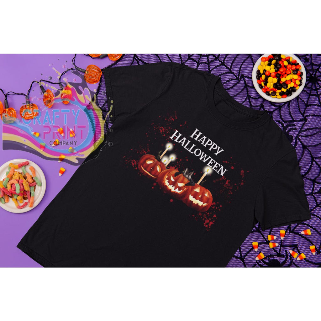 Happy Halloween Children’s T-shirt - Black - Shirts & Tops
