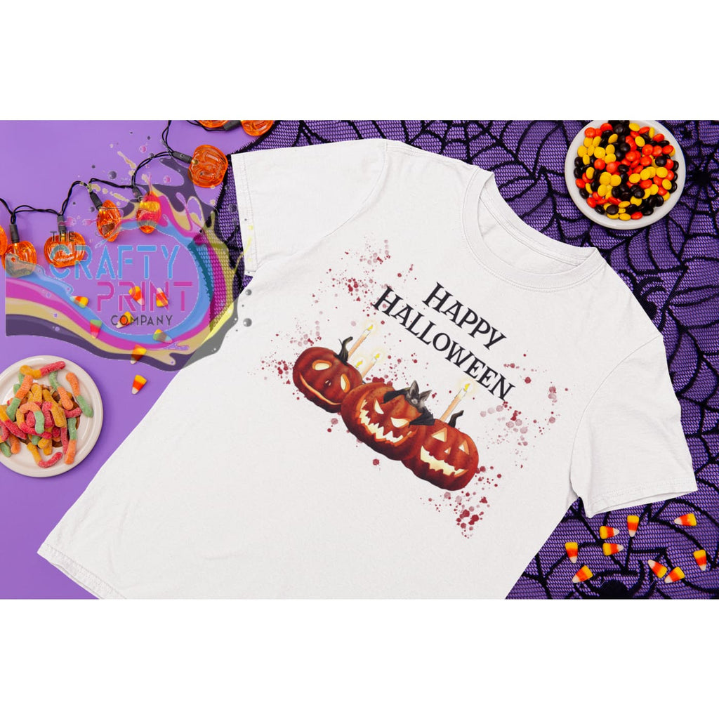 Happy Halloween T-shirt - White - Shirts & Tops