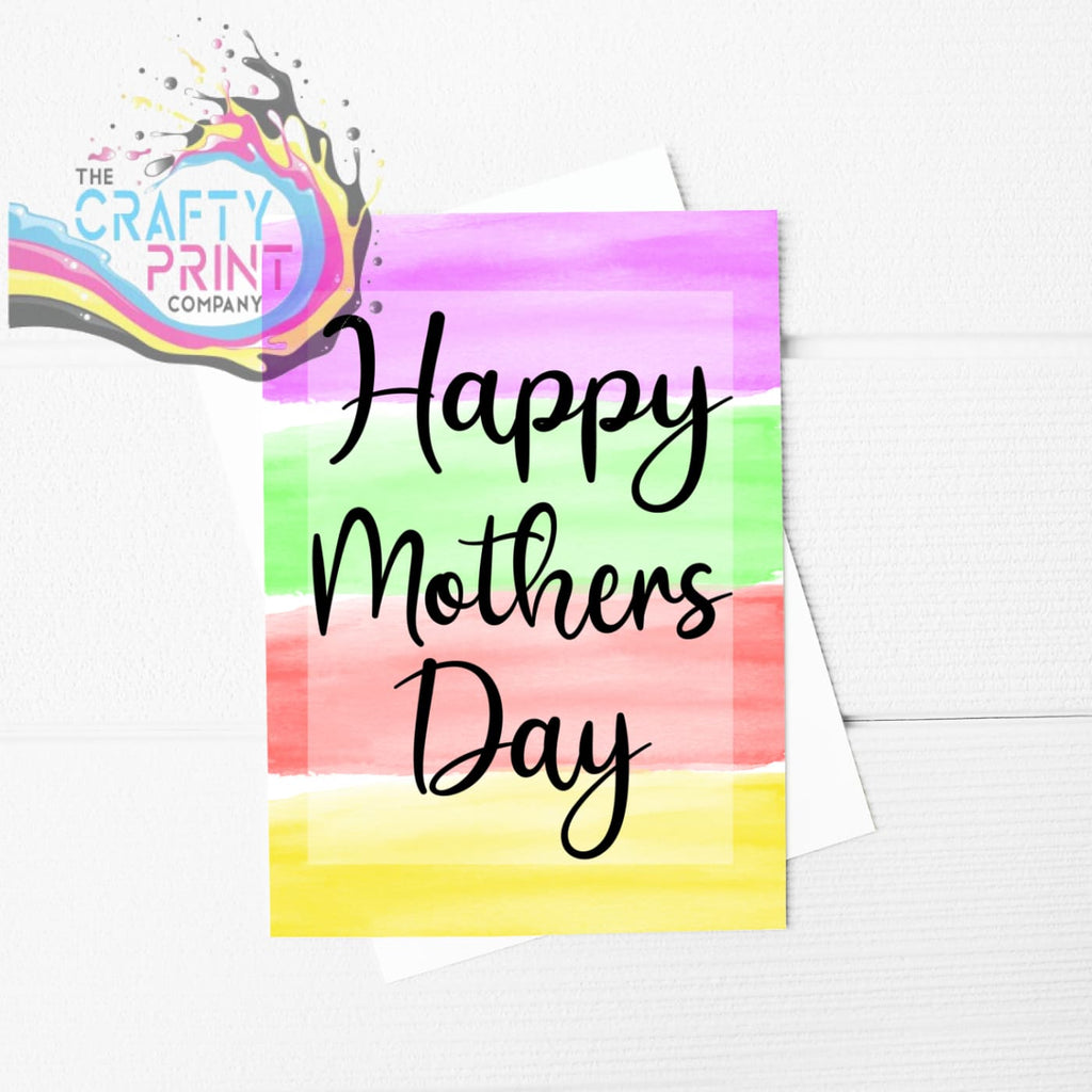Happy Mothers Day A5 Card & Envelope - Greeting Note Cards