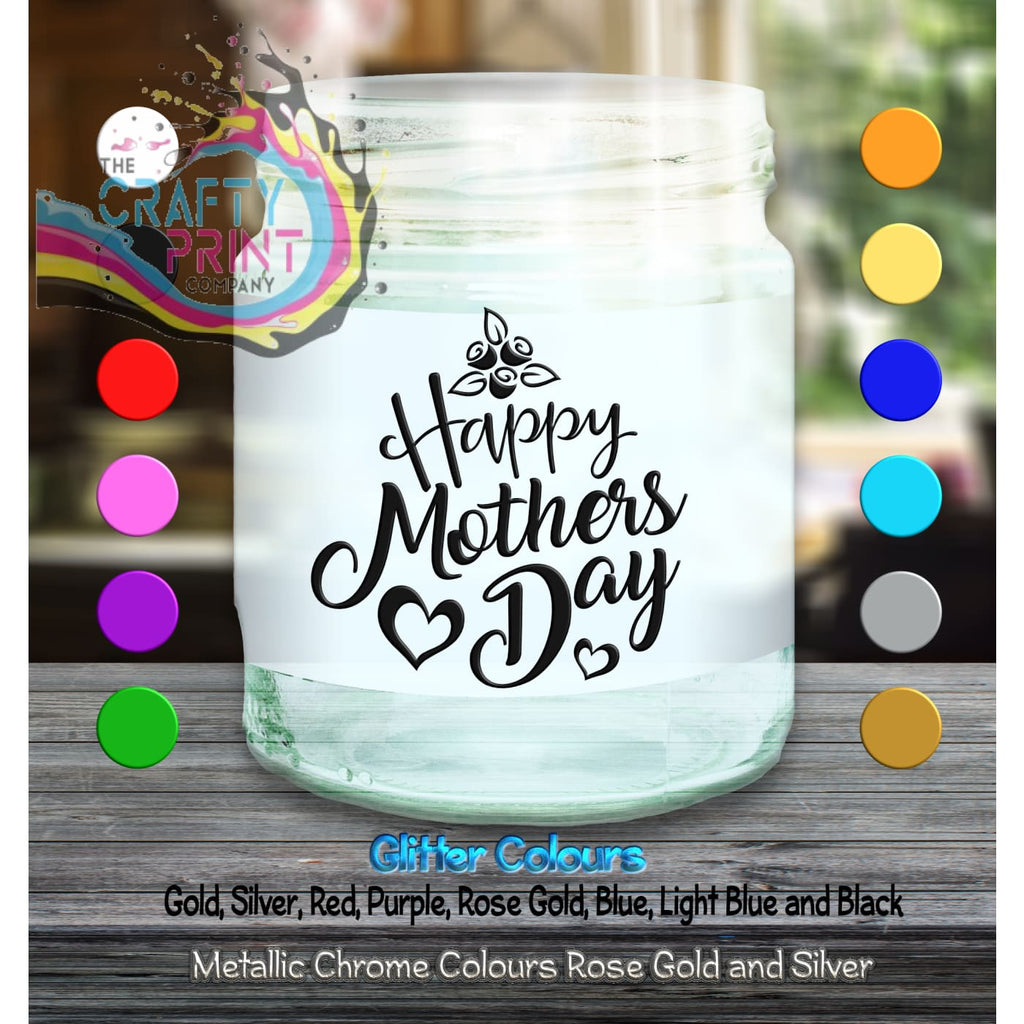 Happy Mothers Day Candle Decal Vinyl Sticker - Decorative