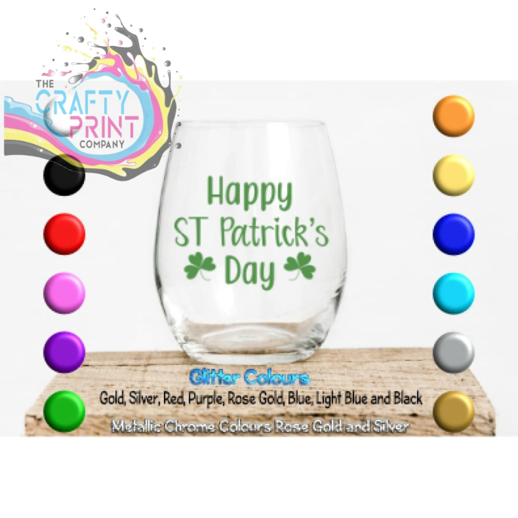 Happy St Patricks Day Glass / Mug / Cup Decal / Sticker -