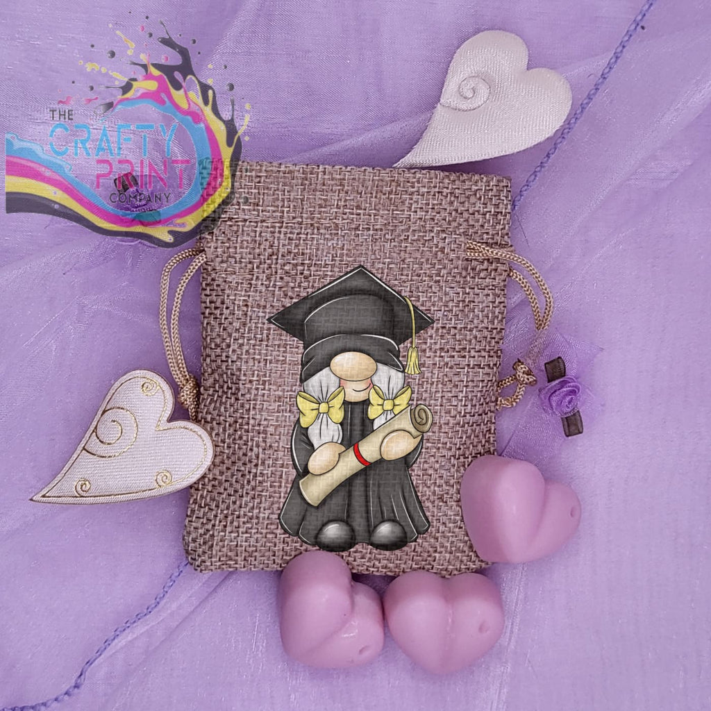 Heart Wax Melts in a Graduation Gift Bag with printed Gonk