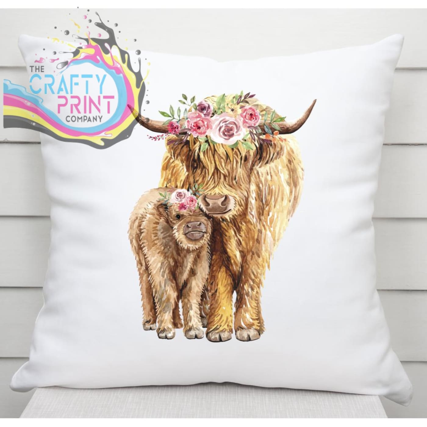 Highland Cow Cushion - Chair & Sofa Cushions