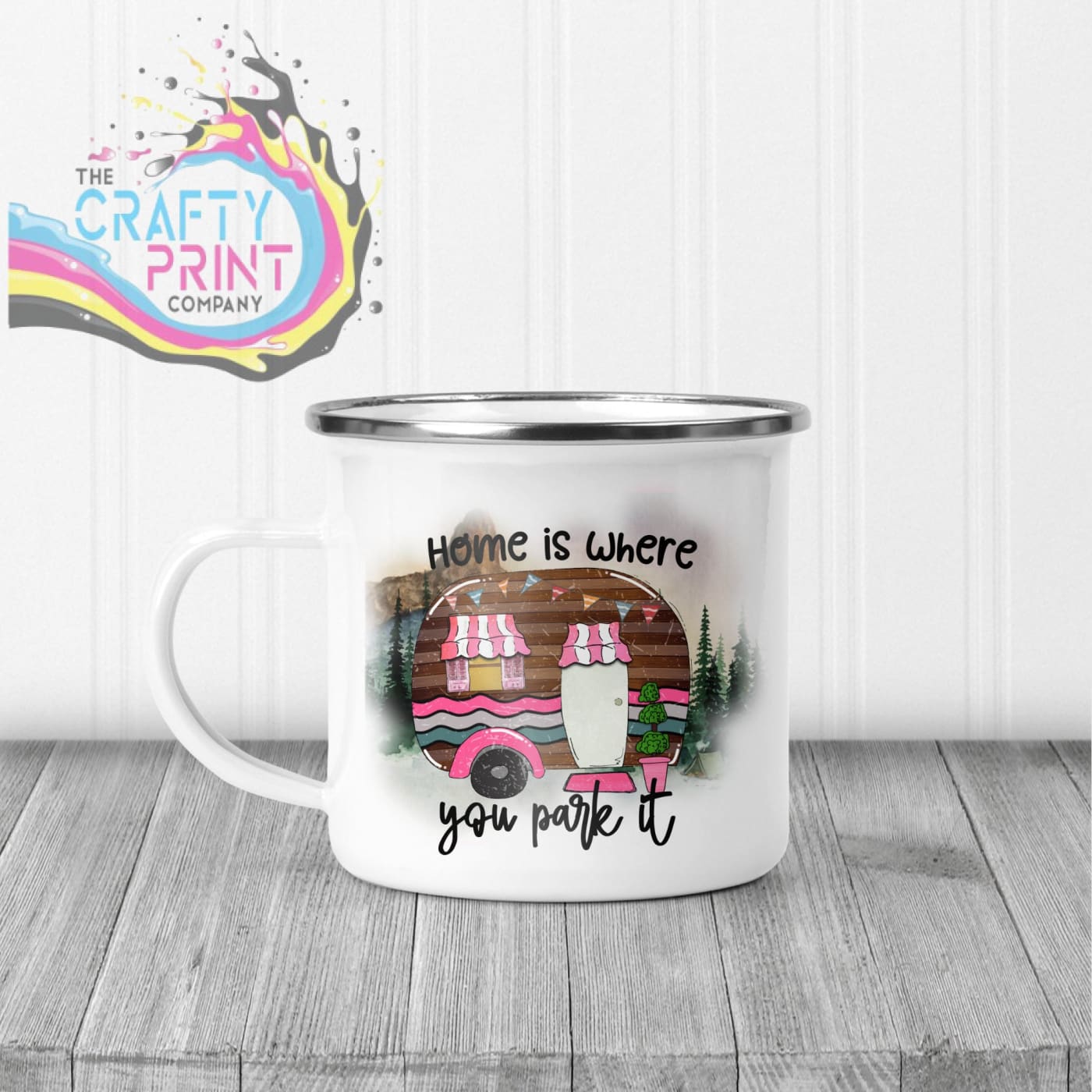Home is where you park it Mug - Enamel - Mugs