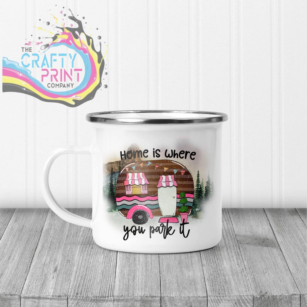Home is where you park it Mug - Enamel - Mugs