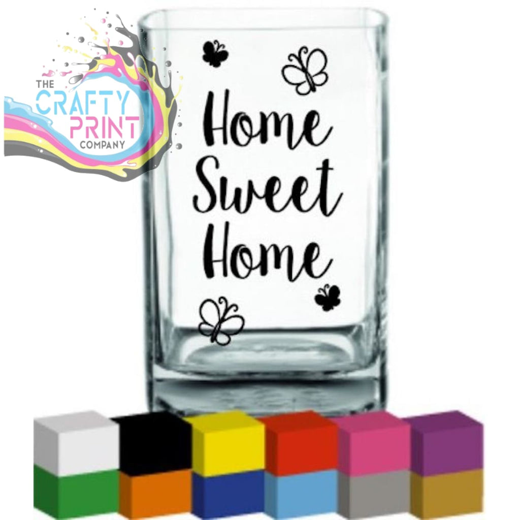 Home Sweet Vase Decal Sticker - Decorative Stickers
