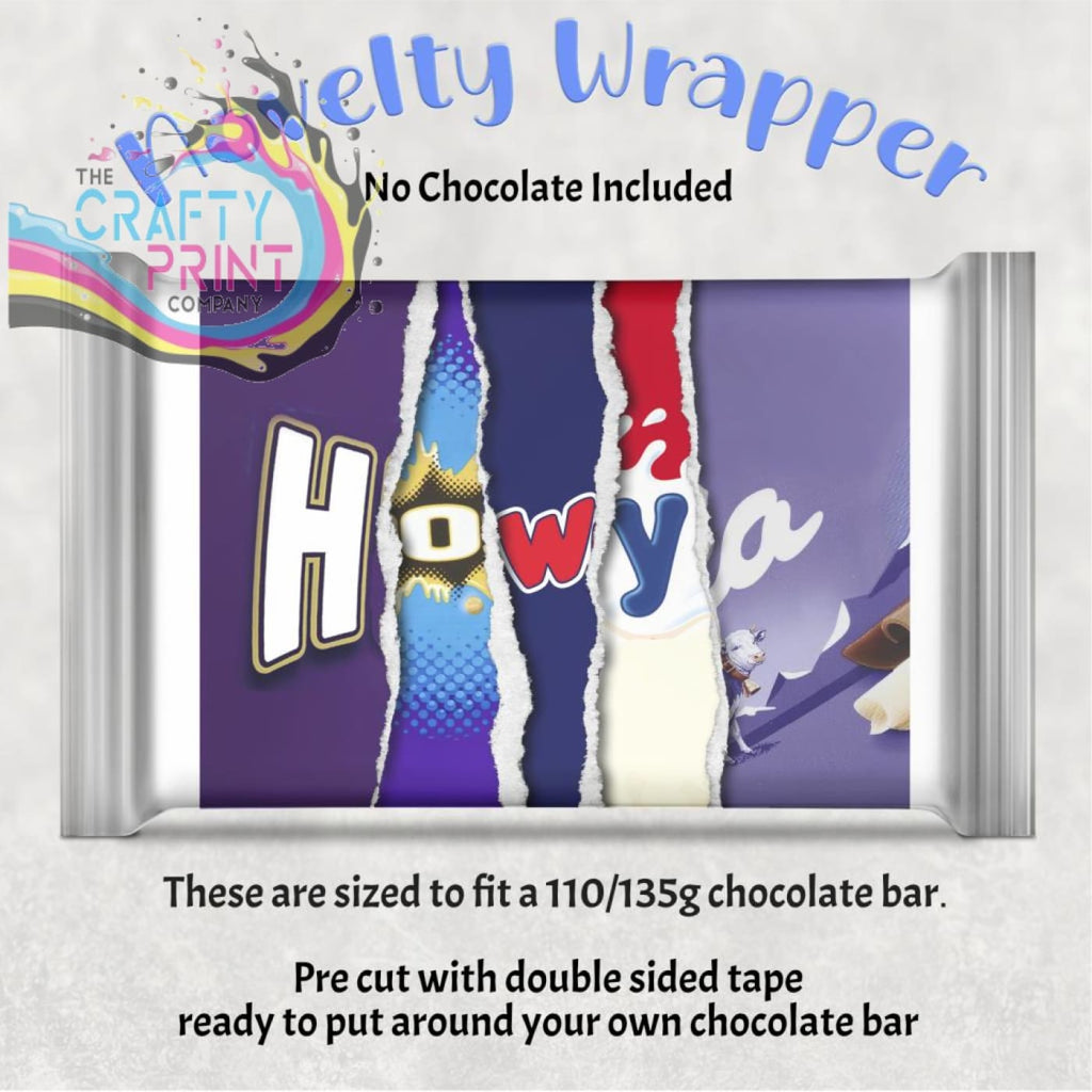 How ya Chocolate Bar Wrapper - Gift Wrapping