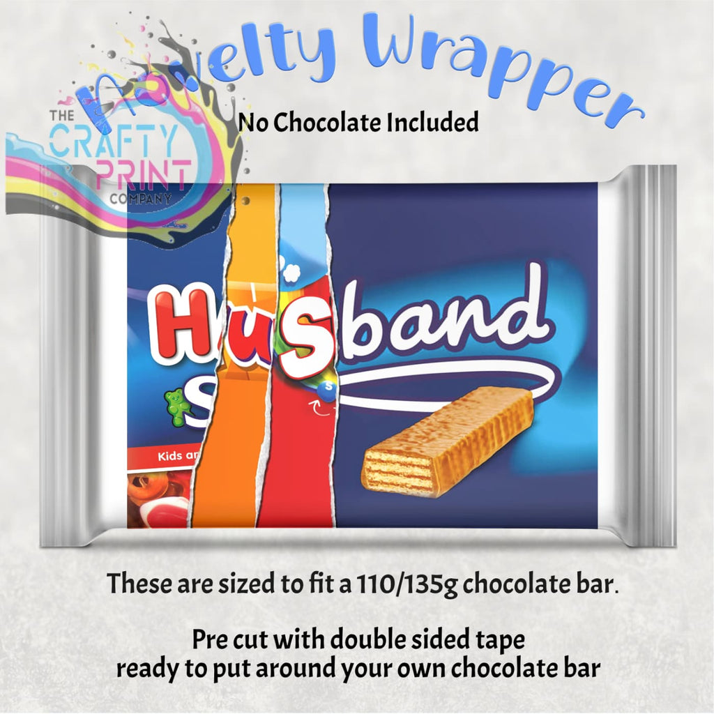 Husband Chocolate Bar Wrapper - Wrapping Paper